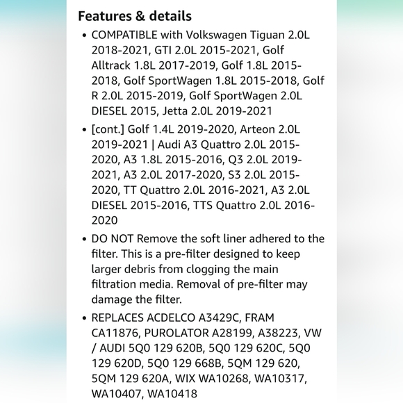 ECOGARD Auto Premium Air Filter XA10469 - Picture 10 of 11